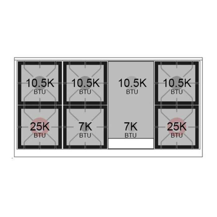 ILVE Nostalgie II 48" Dual Fuel Range with 8 Sealed Burners + Griddle Solid Door - UP48FQNMP