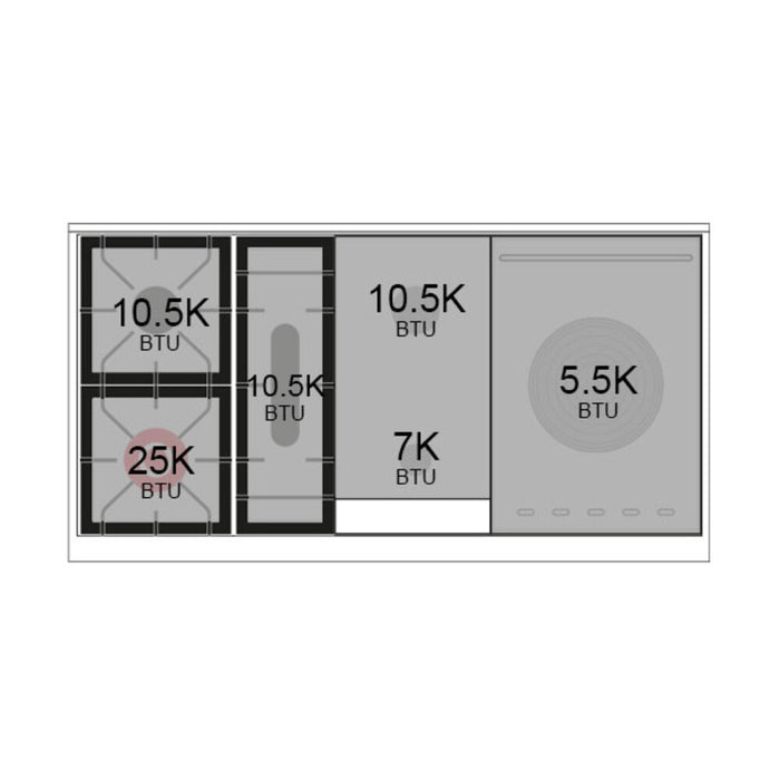 ILVE Professional Plus II 48" Dual Fuel Range with 5 Sealed Burners Griddle French Top Triple Glass Door - UP48FSWMP