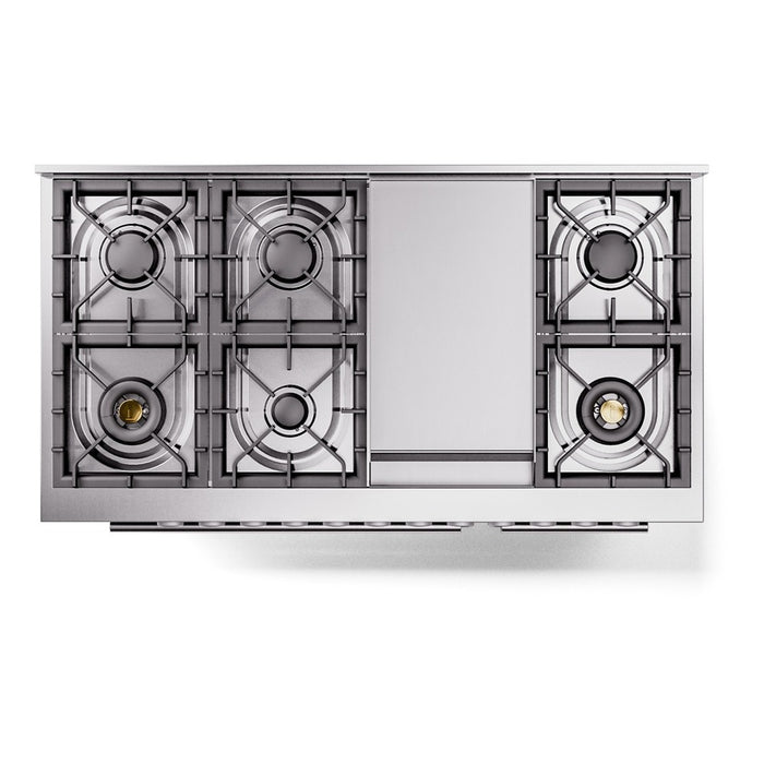 ILVE 48-Inch Professional Plus II Freestanding Dual Fuel Range with 8 Sealed Burner - UP48FWMP