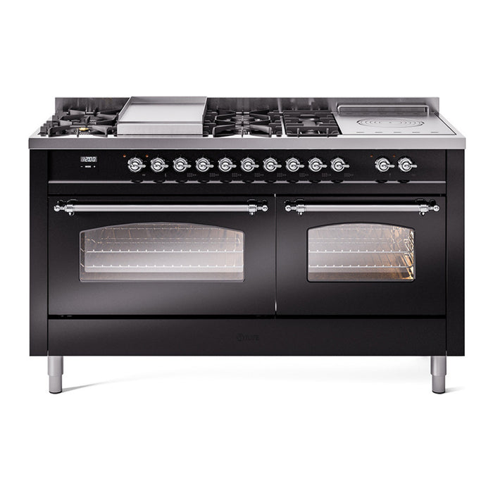 ILVE 60" Nostalgie II Double Oven Dual Fuel Range (UP60FSNMP)