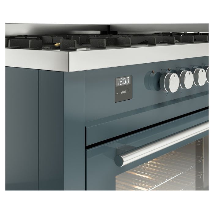 ILVE Professional Plus 60" Dual Fuel Range with 9 Sealed Burners w/Griddle Triple Glass Door - UP60FWMP