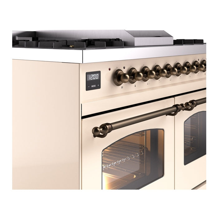 ILVE 40" Nostalgie II Series Freestanding Double Oven Dual Fuel Range (UPD40FNMP)