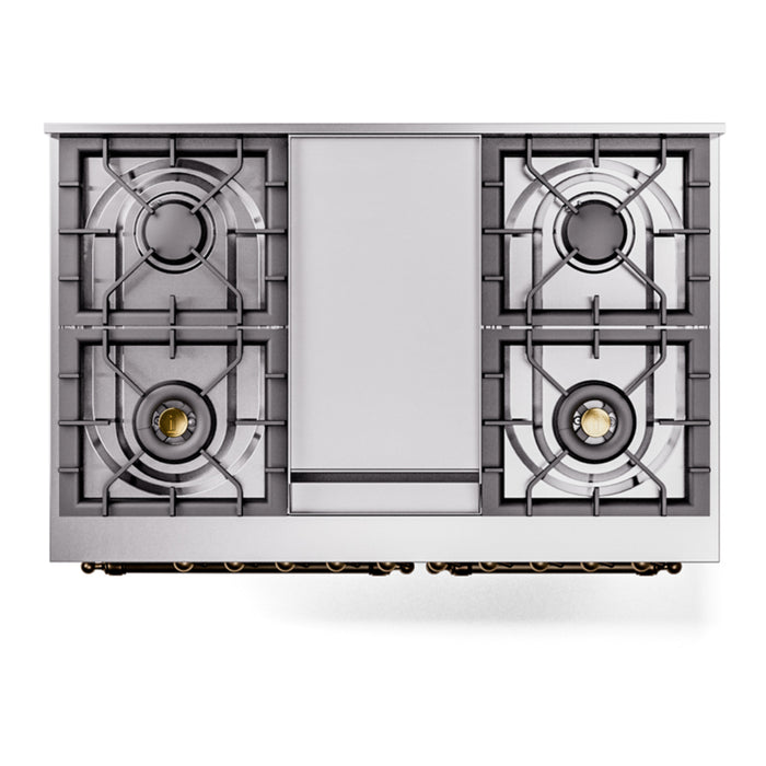 ILVE 40" Nostalgie II Series Freestanding Double Oven Dual Fuel Range (UPD40FNMP)