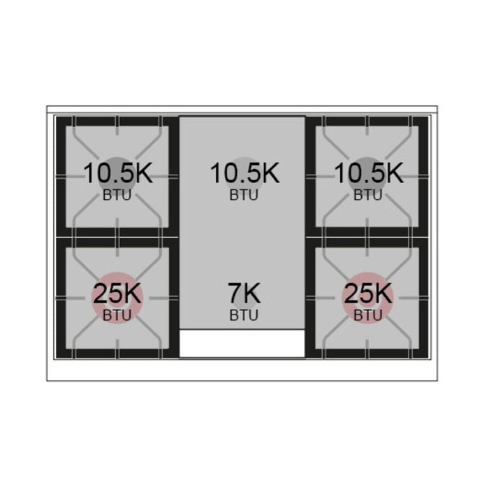 ILVE Professional Plus II 40" Dual Fuel Range with 6 Sealed Burners + Griddle Solid Door - UPD40FQMP