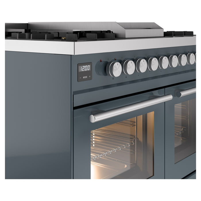 ILVE Professional Plus II 40-Inch Freestanding Dual Fuel Range with 6 Sealed Burner - UPD40FWMP