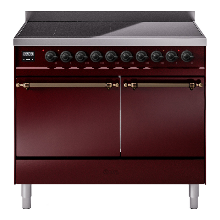 ILVE Nostalgie II 40" Electric Range with 6 Induction Elements Solid Door - UPDI406QNMP