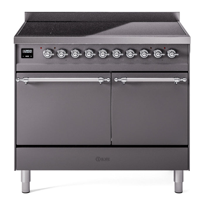 ILVE Nostalgie II 40" Electric Range with 6 Induction Elements Solid Door - UPDI406QNMP