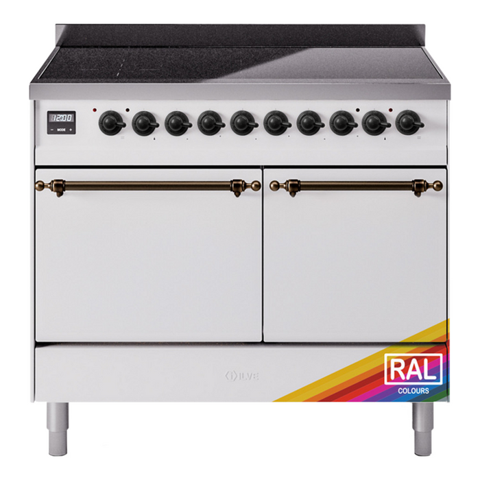 ILVE Nostalgie II 40" Electric Range with 6 Induction Elements Solid Door - UPDI406QNMP