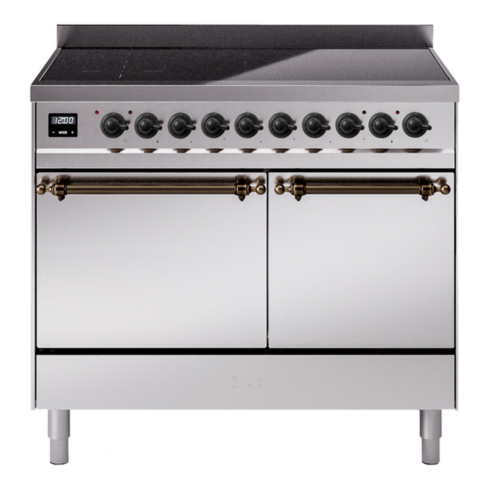 ILVE Nostalgie II 40" Electric Range with 6 Induction Elements Solid Door - UPDI406QNMP