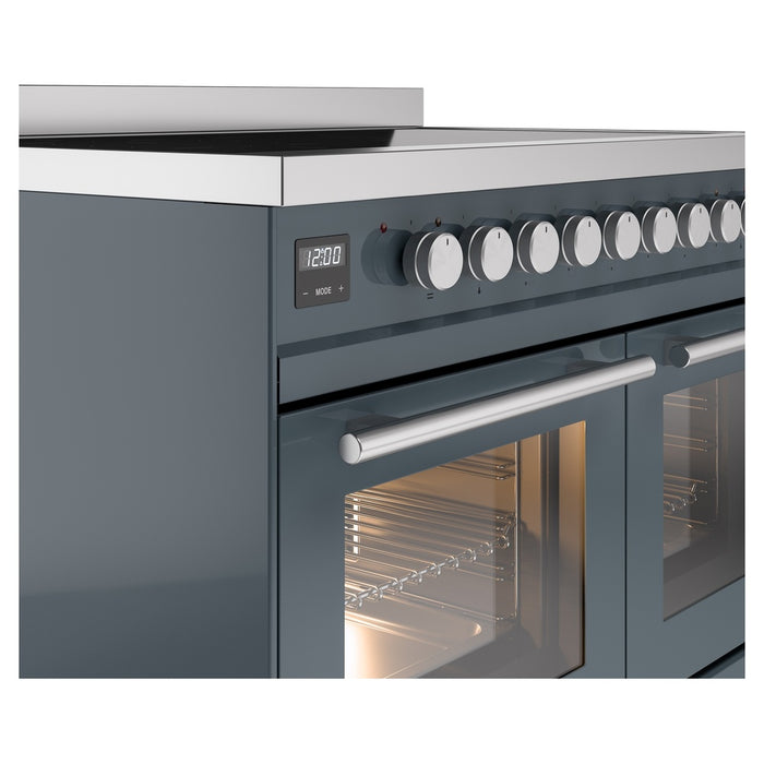 ILVE 40" Professional Plus II Series Freestanding Electric Double Oven Range with 5 Elements, Triple Glass Cool Door - UPDI406WMP