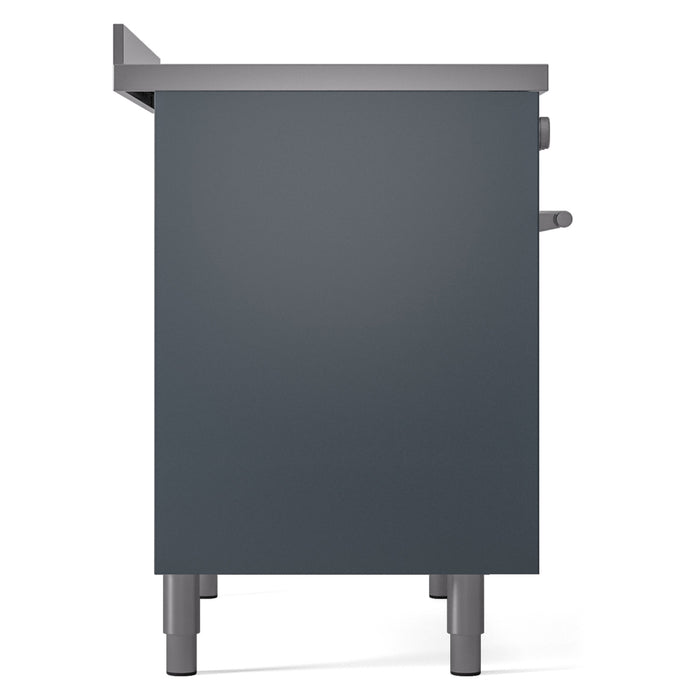 ILVE 40" Professional Plus II Series Freestanding Electric Double Oven Range with 5 Elements, Triple Glass Cool Door - UPDI406WMP