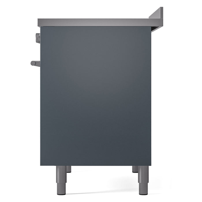 ILVE 40" Professional Plus II Series Freestanding Electric Double Oven Range with 5 Elements, Triple Glass Cool Door - UPDI406WMP