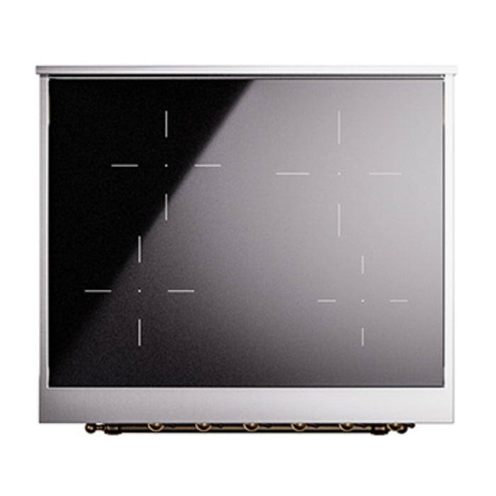 ILVE Nostalgie II 30" Electric Range with 4 Induction Elements Solid Door - UPI304QNMP