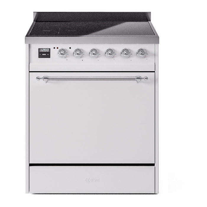 ILVE Nostalgie II 30" Electric Range with 4 Induction Elements Solid Door - UPI304QNMP