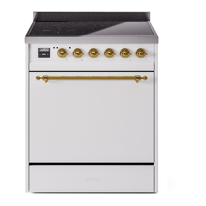 ILVE Nostalgie II 30" Electric Range with 4 Induction Elements Solid Door - UPI304QNMP