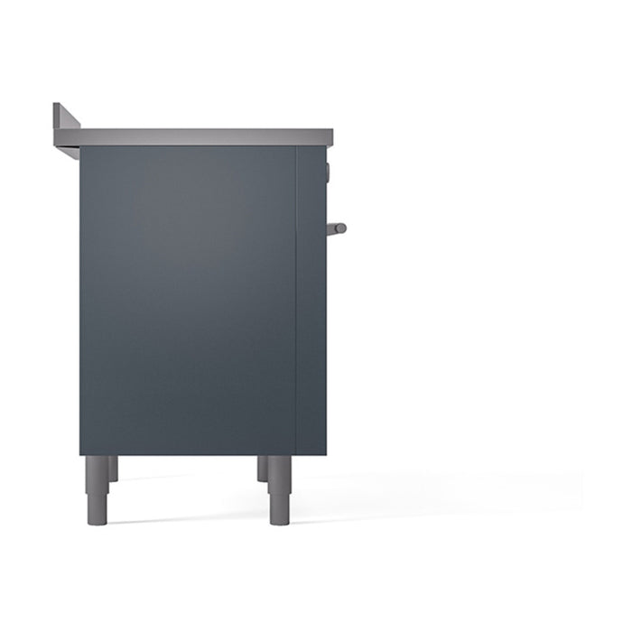 ILVE Professional Plus II 36" Electric Range with 6 Induction Elements Solid Door with Stainless Steel knobs - UPI366QMP