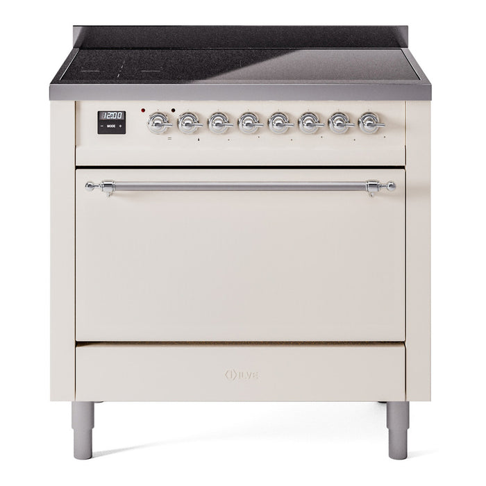 ILVE Nostalgie II 36" Electric Range with 6 Induction Elements Solid Door - UPI366QNMP