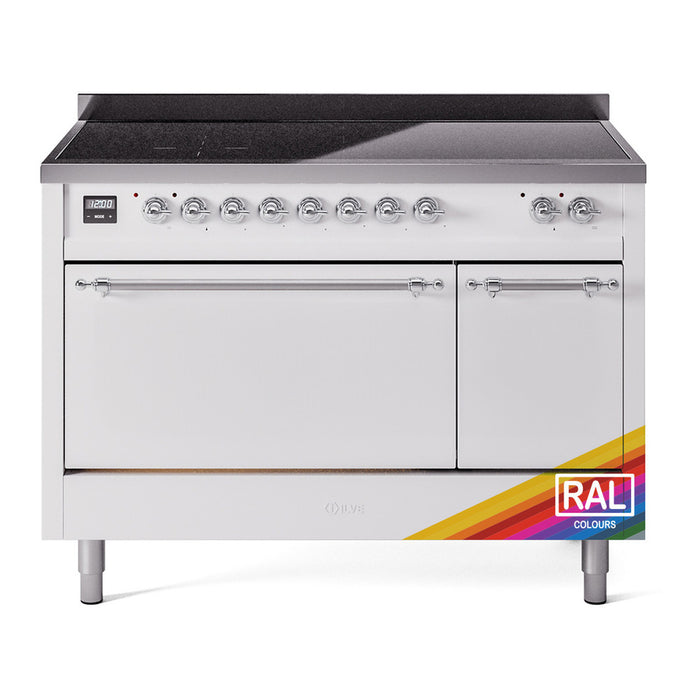 ILVE Nostalgie II 48" Electric Range with 6 Induction Elements Solid Door - UPI486QNMP