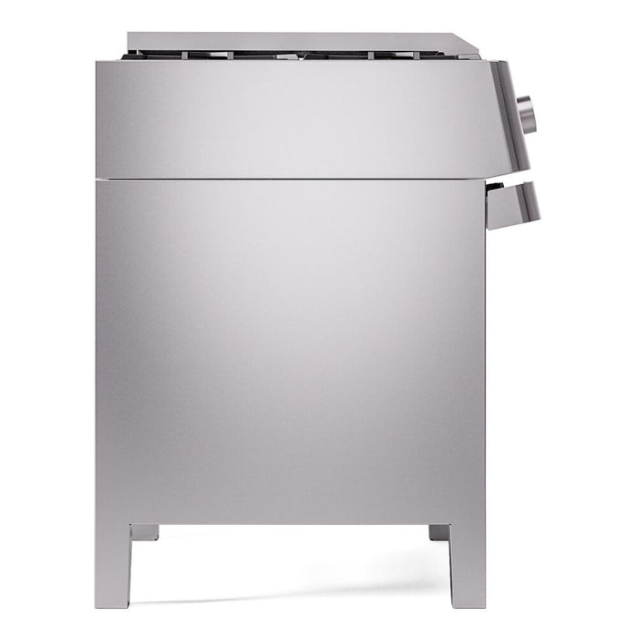 ILVE 36" Panoramagic Freestanding Single Oven Dual Fuel Range with 5 Sealed Burners and Griddle - UPM09FDS3