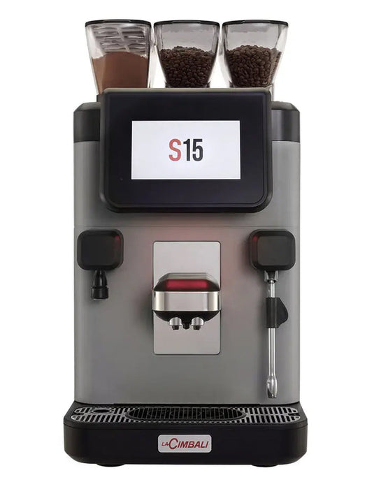 La Cimbali S15 CS10 Super Automatic Espresso Machine with Manual Steam Wand and Solubles Hopper - 120V