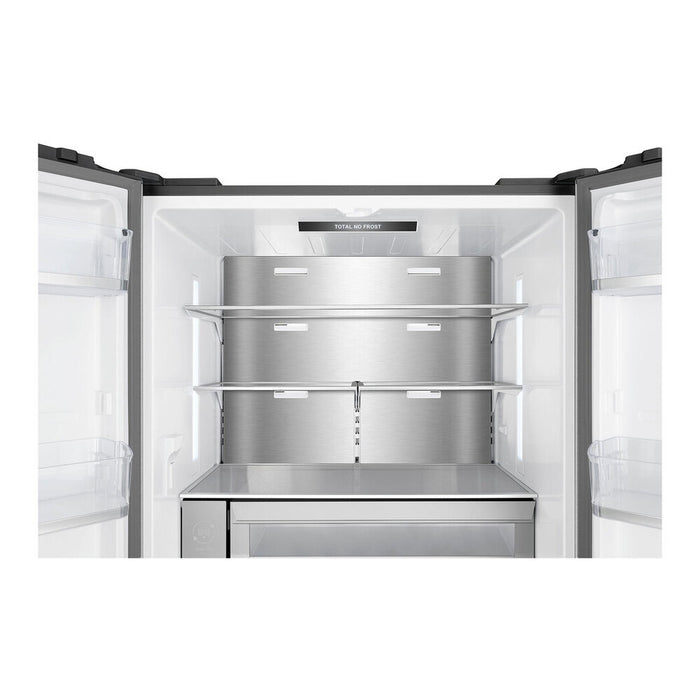 Verona VEBFD3620WIFS 36 inch French Door Counter-Depth Refrigerator with 20.2 cu. ft. Total Capacity, Internal Water Dispenser, Automatic Ice Maker in Stainless Steel