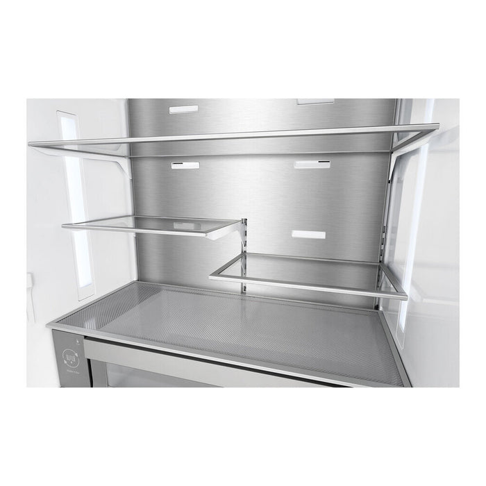 Verona VEBFD3620WIFS 36 inch French Door Counter-Depth Refrigerator with 20.2 cu. ft. Total Capacity, Internal Water Dispenser, Automatic Ice Maker in Stainless Steel