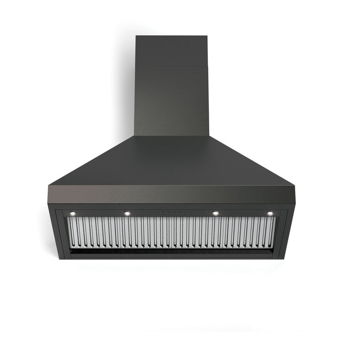 Verona 36 Inch Designer Chimney Wall Range Hood with 600 CFM, 4 Fan Speeds