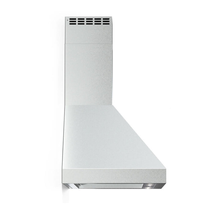 Verona 36 Inch Designer Chimney Wall Range Hood with 600 CFM, 4 Fan Speeds