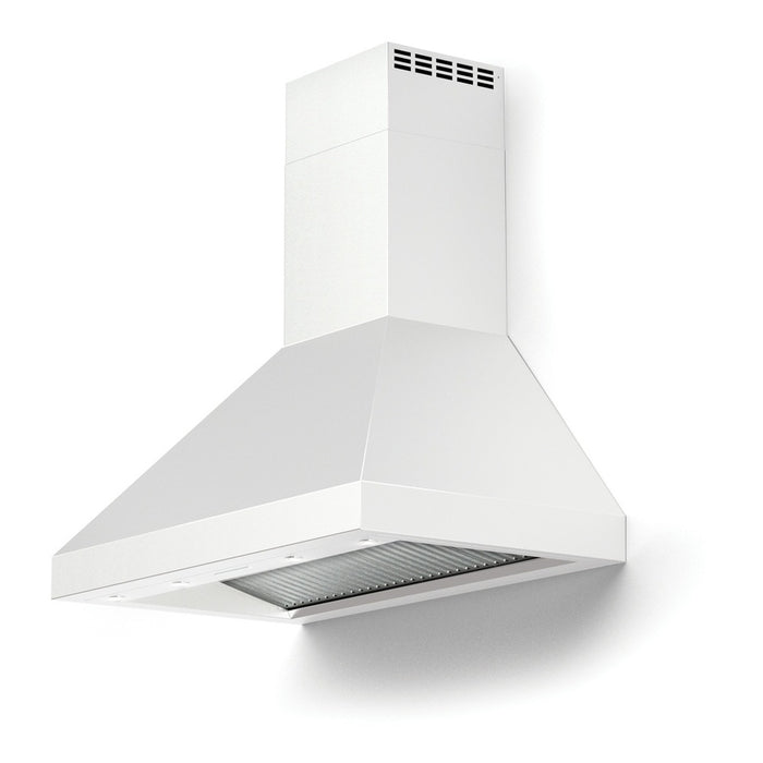 Verona 36 Inch Designer Chimney Wall Range Hood with 600 CFM, 4 Fan Speeds