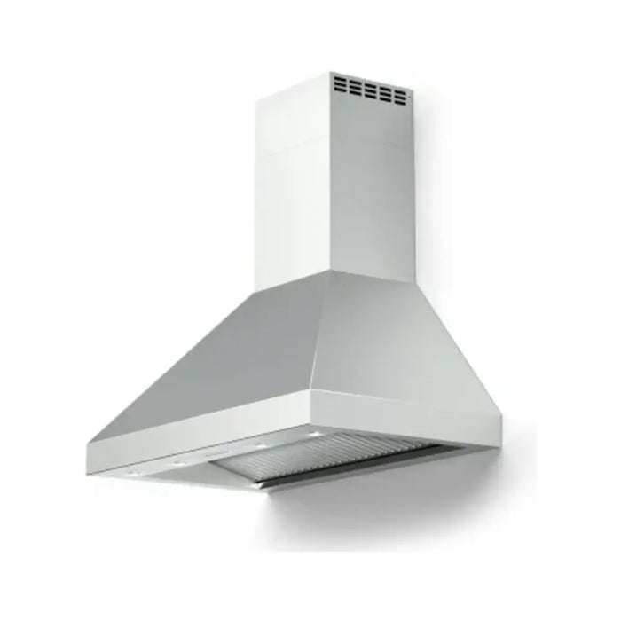 Verona VECHW48GSS 48 inch Designer Chimney Wall Hood with 1200 CFM, Stainless Steel Baffle Filters, LED Lighting in Stainless Steel