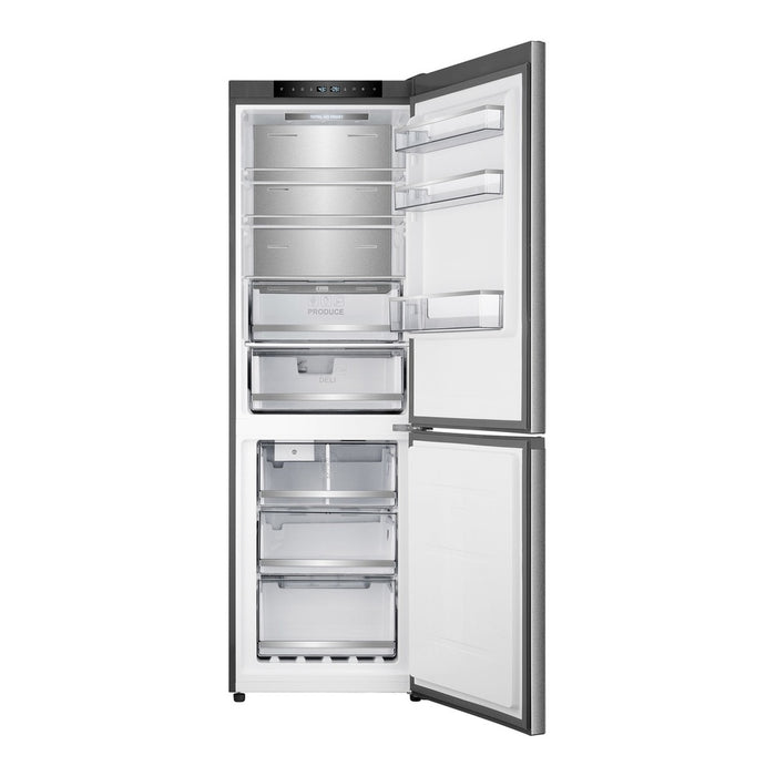 Verona VEFBF2411RISL 24 inch Bottom Freezer Refrigerator with 11.4 cu. ft. Total Capacity, Automatic Ice Maker, Sabbath Mode, Energy Star in Stainless Steel Look