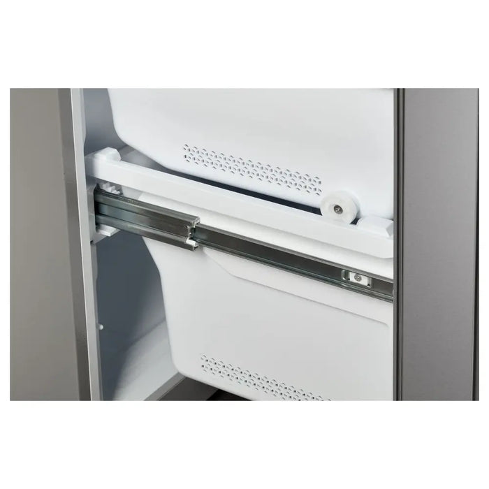 Verona VEFFD3620RISL 36 inch Freestanding French Door Refrigerator with 20.3 cu. ft. Capacity, Automatic Ice Maker, Recessed Handle
