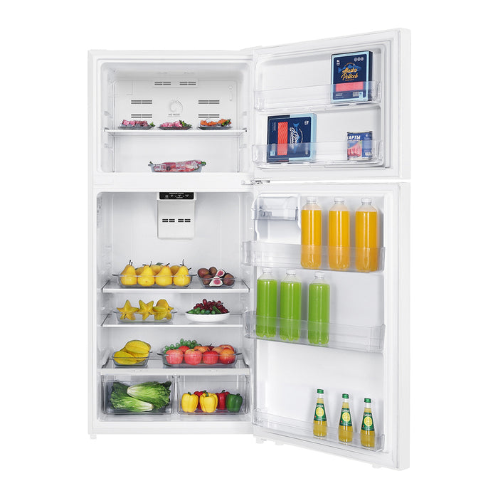 Verona VEFTF3018R 30 inch Top Freezer Refrigerator with 18.1 cu. ft. Total Capacity, LED Lighting, Reversible Doors, Gallon Door Storage, Recessed Handle, Energy Star