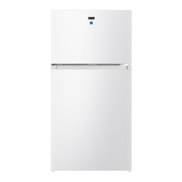 Verona VEFTF3018R 30 inch Top Freezer Refrigerator with 18.1 cu. ft. Total Capacity, LED Lighting, Reversible Doors, Gallon Door Storage, Recessed Handle, Energy Star