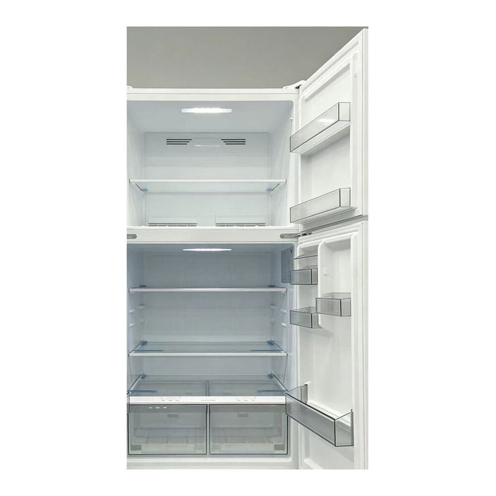 Verona VEFTF3324R 33 inch Freestanding Top Freezer Refrigerator with 24 cu. ft. Capacity, Recessed Handle