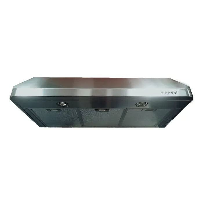 Verona VEHOOD3610 36 inch Low Profile Under Cabinet Range Hood with 600 CFM, Aluminum Mesh Filters and LED Lighting in Stainless Steel