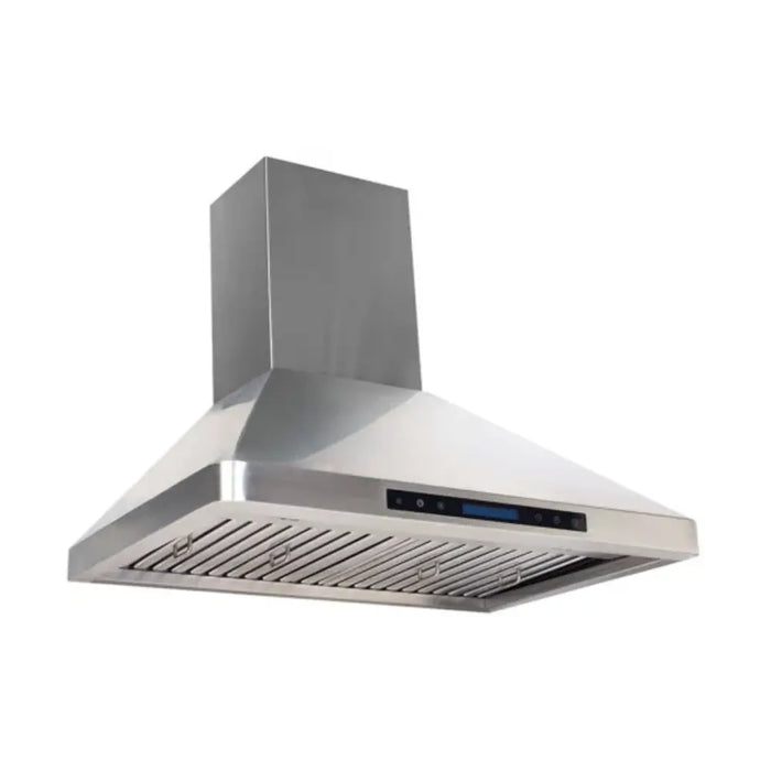 Verona VEHOOD36CH 36 inch Chimney Wall Hood with 600 CFM, Stainless Steel Baffle Filters, LED Lighting, Remote Controller in Stainless Steel