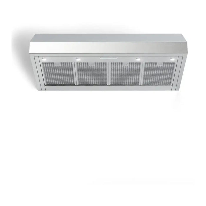 Verona VELP3010GSS 30 inch Designer Low Profile Under Cabinet Range Hood with 600 CFM, Stainless Steel Baffle Filters, LED Lighting in Stainless Steel