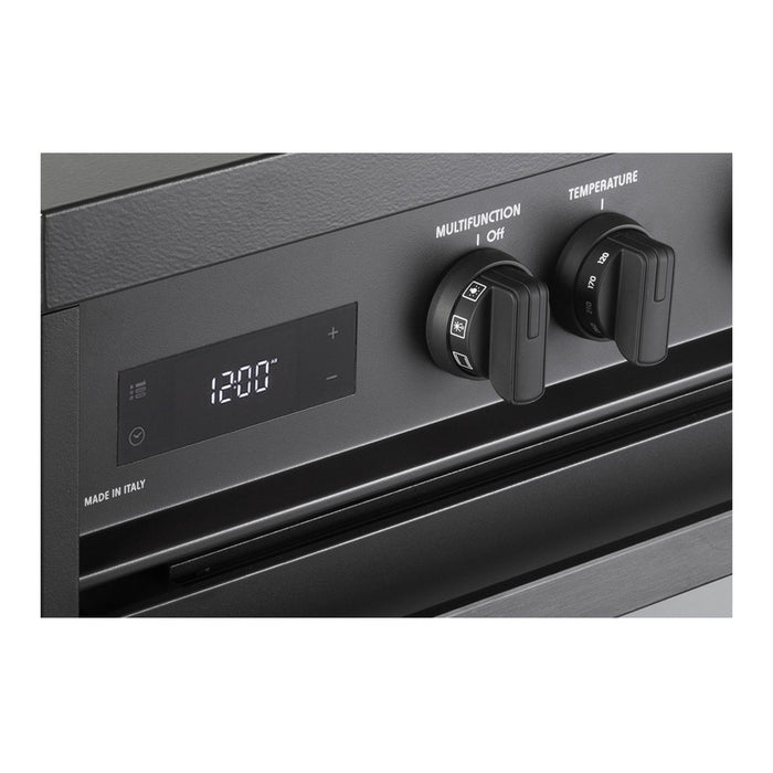 Verona VMFSIE365EE 36 inch Ultima Midnight Collection Freestanding Induction Range with 5 Elements, 5 cu. ft. Oven Capacity, Touch Control Clock in Matte Black