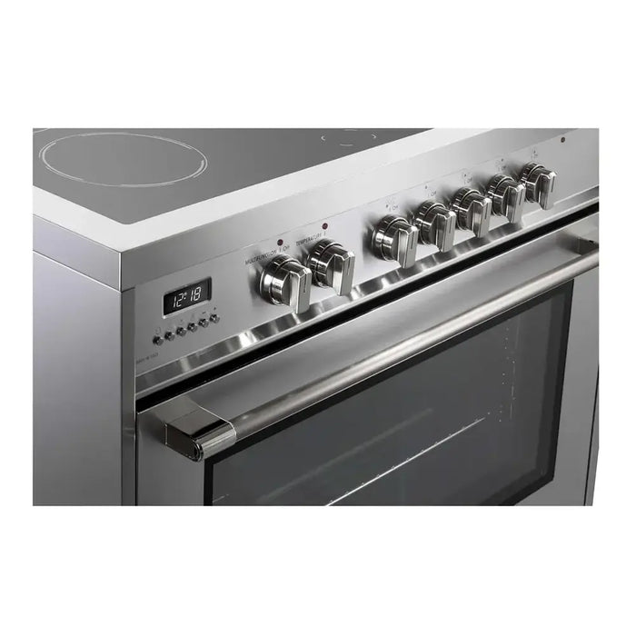 Verona VPRFSEE365SS 36 inch Prima Series Freestanding Electric Range with 5 Elements, 5 cu. ft. Oven Capacity, Digital Clock, Timer in Stainless Steel