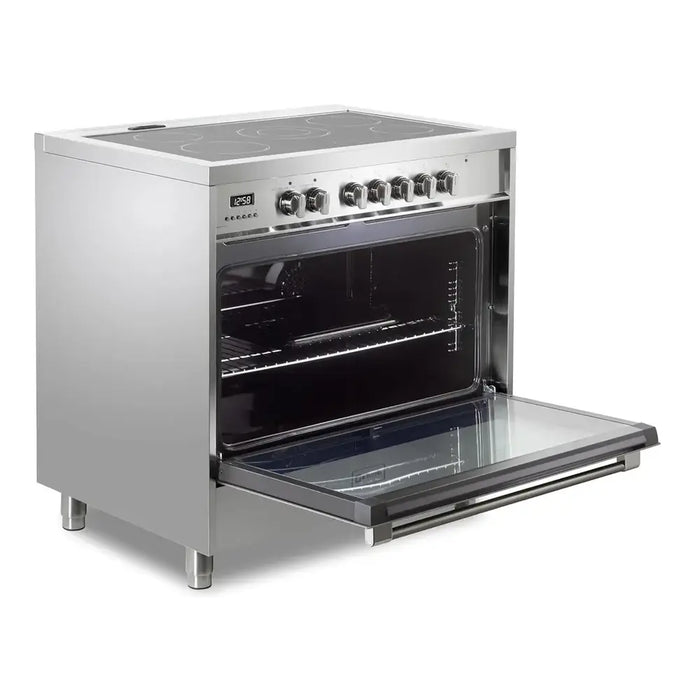 Verona VPRFSEE365SS 36 inch Prima Series Freestanding Electric Range with 5 Elements, 5 cu. ft. Oven Capacity, Digital Clock, Timer in Stainless Steel