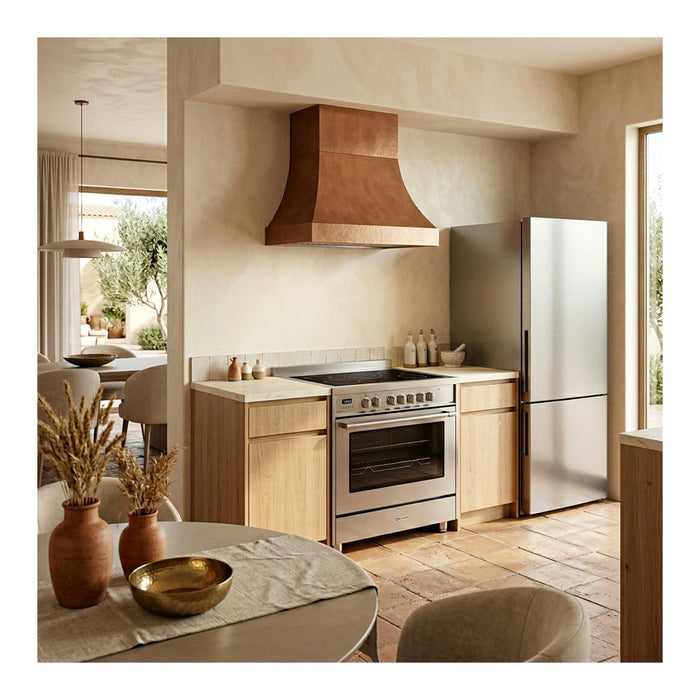 Verona VPRFSEE365SS 36 inch Prima Series Freestanding Electric Range with 5 Elements, 5 cu. ft. Oven Capacity, Digital Clock, Timer in Stainless Steel
