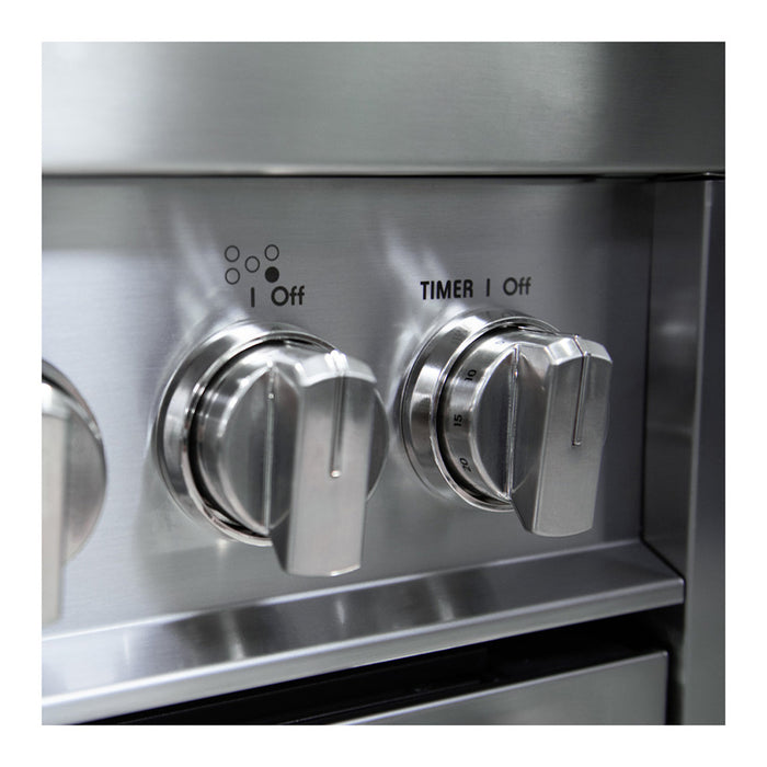 Verona VPRFSGG365SS 36 inch Prima Series Freestanding Gas Range with 5 Sealed Burners, 5 cu. ft. Oven Capacity, Temperature Gauge in Stainless Steel
