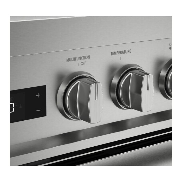 Verona VUFSGE486DSS 48 inch Ultima Collection Dual Fuel Range with 6 Brass Sealed Burners, 5.8 cu. ft. Oven Capacity, Digital Clock in Stainless Steel