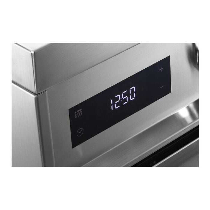 Verona VUFSGE486DSS 48 inch Ultima Collection Dual Fuel Range with 6 Brass Sealed Burners, 5.8 cu. ft. Oven Capacity, Digital Clock in Stainless Steel