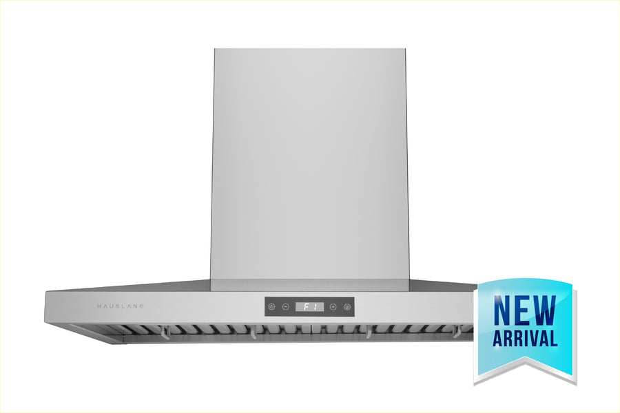 Hauslane | 30 Inch Low Profile Pyramid Style Wall Mount Range Hood with Pro-Style Design in Stainless Steel (WM-540SS-30)