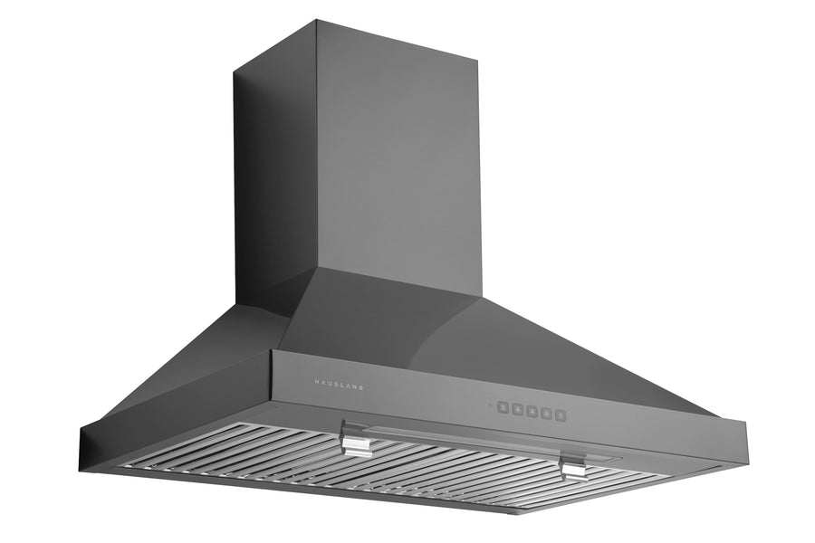 Hauslane | 30 Inch Wall Mount Range Hood with Stainless Steel Filters in Black Stainless Steel (WM-590BSS-30)