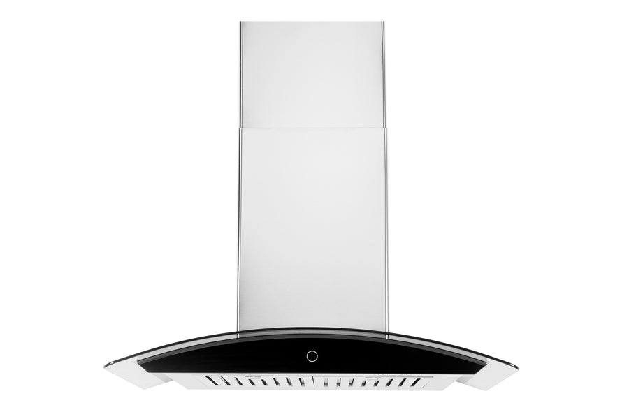 Hauslane | Wall Mount Touch Control Range Hood with Tempered Glass in Stainless Steel (WM-639SS)