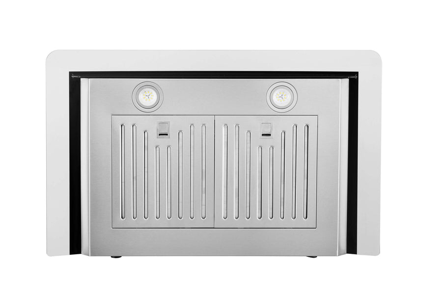 Hauslane | Wall Mount Touch Control Range Hood with Tempered Glass in Stainless Steel (WM-639SS)