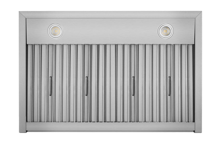 Hauslane | 30 Inch T-Shaped Design Wall Mount Convertible Range Hood with Pro-Style Design in Stainless Steel (WM-730SS-30)